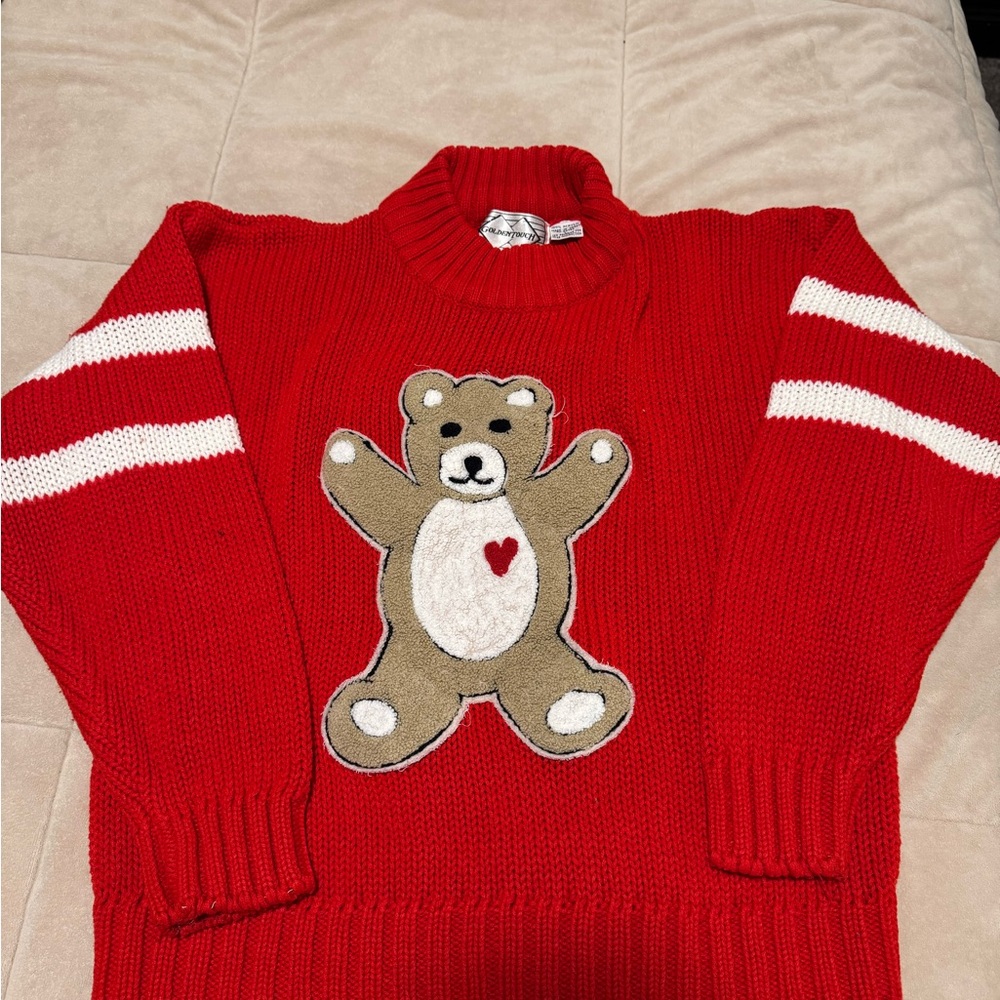 Vintage Red Varsity Sweater